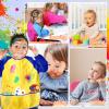 12Pcs Kids Art Smocks Toddler Smocks Waterproof Smock for Kids Painting Colorful Children Aprons Artist Painting Smock Long Sleeves With 3 Roomy Pockets for Children Paint Supplies, Age 3-7 Years view 4