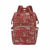 M YESCUSTOM Custom Name Diaper Bag Backpack Personalized Waterproof Large Capacity Travel Daypack Nursing with Multi Letter Text view 3