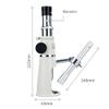 Microscope Accessories Kit 20X/40X/100X Pocket Mini Handheld Jewelry LED Illuminant Microscope Handle Magnifier Monocular Jewelery Loupe with Measuring Reticle Microscope Slides (Size : 100X) view 2