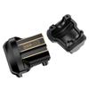COOWOO Brass Front Rear Axle Diff Covers Black Coating Diff Cover for TRX4M 1/18 Crawler Car Upgrade Parts,2PCS Black view 2