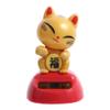 Solar Powered Dancing Lucky Cat, Good Luck Cat Waving Arm Cute Maneki Neko Beckoning Cat for Home Office Car Decoration(Gold) view 1