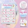 Moon and Stars Baby Bingo Cards - Gender Neutral Game for 24 Players, Family and Friends Activities, Twinkle Little Star Party Supplies Decorations view 3
