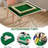 MJTABLE Mahjong Table, 35" Card Tables Folding Square with 4 Cup Holders & 4 Drawers for 4 People, Wear-Resistant Desktop Majiang Table for Poker Cards, Mahjong, Board Games,B view 2