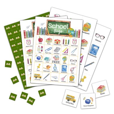 Foosproea Bingo Cards, Game for 24 Players, Games for Adults Activities, Birthday Party Favors Supplies Decorations (13)