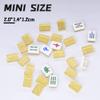 drizzle Gold Travel Mini Mahjong Set 20mm with Instructions - Portable 146 Tiles - for Beginners with 4PCS Racks 2 Pounds - Chinese Mah-Jong Game  view 2