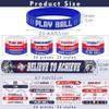 durony 48 Pieces Baseball Bracelets Wristbands Set Include 24-piece Silicone Rubber Bracelet 24-piece Slap Bracelets Sports Slap Toys for Baseball Party Favors Prizes Gifts view 2