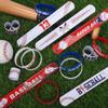 durony 48 Pieces Baseball Bracelets Wristbands Set Include 24-piece Silicone Rubber Bracelet 24-piece Slap Bracelets Sports Slap Toys for Baseball Party Favors Prizes Gifts view 4