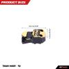 RCAWD 12g Brass Axle Housing Diff Cover Third Member Housing 2pcs for Axial SCX24 Wrangler Bronco Gladiator C10 Deadbolt Upgrade Parts (Black) view 3