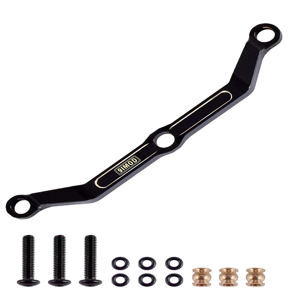 9IMOD Brass Steering Link for TRX4M Upgrade Parts 1/18 RC Crawler Car Defender, Bronco, K10 High Trail, F150, Full Clearance, 12g
