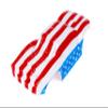 Custom Body USA Flag Style Compatible for ARRMA VORTEKS 3S 4x4 4x2 BLX 1/10 Stadium Truck(V-UF-01) view 4