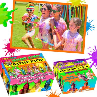 Ultimate Instant Slime Battle Bundle: 6-Color Pack with 60 Gallons of Slime! Perfect for Color Wars, Fun Runs, Fundraisers, Party Games and More!