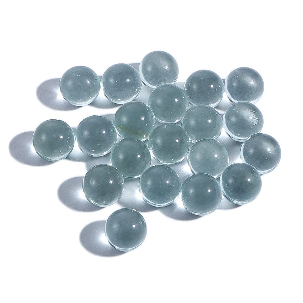 Glass Marbles 10mm 14mm 16mm Vase Filler Clear Glass Marbles Marbles Games Round Marble Beads Machine Beads Solid Marble Transparent Ball(14mm)