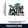 7th Bachelor Level Complete Cake Topper - Happy Graduation Congrats Class Of 2025 Black Glitter Cake Topper - Congrats Grad 2025 Graduation Party Decorations Supplies view 4