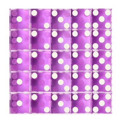 GSE Games & Sports Expert AAA Grade 19 mm Casino Craps Dice Set of 25 with Razor Sharp Edges & Matching Serialized Numbers for RPG, Dice Stacking, Yahtzee Dice Games