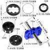 hopsupRC Upgrades Part for 1/10 Slash/Rustler/Stampede/Bandit 2WD,Aluminum Sealed Differential Case,Aluminum Differential Locker Spool Diff Locker Mounts Set,Navy Blue view 3
