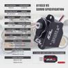 AGFRC Mini-Z-Car Micro RC-Steering Servo - 1.4KG Upgrade Programmable 0.050sec High Speed Full Metal Gear Mini Digital Coreless Black Servo, Control Angle 180 (A11CLS V3) view 2