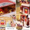 3D Wooden Puzzle Bookshelf Insert Decor,DIY Dollhouse Miniature Book Nook Assemble Kit,Bookends Model Build-Creativity Kit for Adults Women Birthday Gift view 4