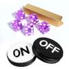 GSE Games & Sports Expert Instant Casino Craps Game Set, Including 5-Pack 19mm Casino Dice, 3" Craps ON/Off Poker Button for Craps Games, Family Game Night view 1