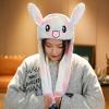 ZCINT Rabbit Bunny Hat Ear Moving Jumping Funny Plush Cap for Kids Adults Christmas, Cosplay, Party Cute Animal Hats(multicolor) view 4