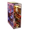 3D Wooden Puzzle Bookshelf Insert Decor,DIY Dollhouse Miniature Book Nook Assemble Kit,Bookends Model Build-Creativity Kit for Adults Women Birthday Gift view 1