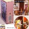 3D Wooden Puzzle Bookshelf Insert Decor,DIY Dollhouse Miniature Book Nook Assemble Kit,Bookends Model Build-Creativity Kit for Adults Women Birthday Gift view 4