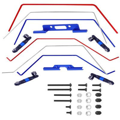 RCMYou Aluminum Front/Rear Sway Bar Upgrade Parts for 1/10 Slash 2WD,Alloy Front/Rear Sway Bar Hop Ups for 1/10 Slash 2WD