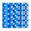 GSE Games & Sports Expert AAA Grade 19mm Casino Craps Dice Set of 25 with Razor Sharp Edges & Matching Serialized Numbers for RPG, Dice Stacking, Yahtzee Dice Games - Blue view 1