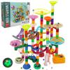 DSHMIXIA Marble Run for Kids Ages 3-4 5-8 150pcs Sturdy Building Toys Kids Games Marbles Run Track Amazing Fun Boys Girls Gifts (Standard) view 1