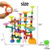 DSHMIXIA Marble Run for Kids Ages 3-4 5-8 150pcs Sturdy Building Toys Kids Games Marbles Run Track Amazing Fun Boys Girls Gifts (Standard) view 3