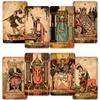 CRAFTERIAN Classic Tarot Set - 78 Gold-Edged Classic Cards with Guidebook - Perfect for Beginners - Sleek Light Deck & Comprehensive Manual - Authentic Tarot Experience. view 1