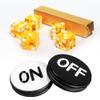 GSE Games & Sports Expert Instant Casino Craps Game Set, Including 5-Pack 19mm Casino Dice, 3" Craps ON/Off Poker Button for Craps Games, Family Game Night view 1