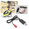 Micro Traders 2PCS 3.7V Li-po Battery USB Charger Cable JST Female Plug for RC Drone Quadcopter Battery Compatible with Syma S39 S32 S032 S032G S029G S027G view 3