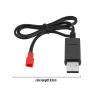 Micro Traders 2PCS 3.7V Li-po Battery USB Charger Cable JST Female Plug for RC Drone Quadcopter Battery Compatible with Syma S39 S32 S032 S032G S029G S027G view 4