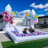 iLink-outer White Bounce House for Kids - 13x8x8FT Oxford White Bouncy House with Slide & Ball Pit, Perfect for Parties & Events,Safe and Fun for All Ages view 2