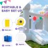 iLink-outer White Bounce House for Kids - 13x8x8FT Oxford White Bouncy House with Slide & Ball Pit, Perfect for Parties & Events,Safe and Fun for All Ages view 4