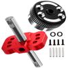 hopsupRC Upgrades Part for 1/10 Slash/Rustler/Stampede/Bandit 2WD,Aluminum Sealed Differential Case,Aluminum Differential Locker Spool Diff Locker Mounts Set,Red view 1