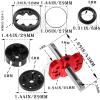 hopsupRC Upgrades Part for 1/10 Slash/Rustler/Stampede/Bandit 2WD,Aluminum Sealed Differential Case,Aluminum Differential Locker Spool Diff Locker Mounts Set,Red view 3