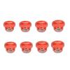 8pc M4 Flanged Nylon Locking for Arrma 3S Mega Bigrock Typhon Grantie Senton Vorteks Wheel Nuts Upgrade Parts Red view 1