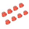 8pc M4 Flanged Nylon Locking for Arrma 3S Mega Bigrock Typhon Grantie Senton Vorteks Wheel Nuts Upgrade Parts Red view 4