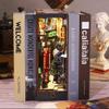 3D Wooden Puzzle Bookshelf Insert Decor,DIY Dollhouse Miniature Book Nook Assemble Kit,Bookends Model Build-Creativity Kit for Adults Women Birthday Gift view 3