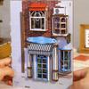 3D Wooden Puzzle Bookshelf Insert Decor,DIY Dollhouse Miniature Book Nook Assemble Kit,Bookends Model Build-Creativity Kit for Adults Women Birthday Gift view 4