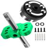 hopsupRC Upgrades Part for 1/10 Slash/Rustler/Stampede/Bandit 2WD,Aluminum Sealed Differential Case,Aluminum Differential Locker Spool Diff Locker Mounts Set,Green view 1