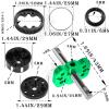 hopsupRC Upgrades Part for 1/10 Slash/Rustler/Stampede/Bandit 2WD,Aluminum Sealed Differential Case,Aluminum Differential Locker Spool Diff Locker Mounts Set,Green view 3