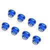 8pc M4 Flanged Nylon Locking for Arrma 3S Mega Bigrock Typhon Grantie Senton Vorteks Wheel Nuts Upgrade Parts Blue view 4