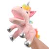 Hopearl Plush Unicorn Hand Puppet with Open Movable Mouth for Imaginative Play, Role Play, Interactive Toy for Storytelling Teaching Puppet Theater, Birthday Gift for Kids Girls, Pink, 12'' view 2