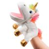 Hopearl Plush Unicorn Hand Puppet with Open Movable Mouth for Imaginative Play, Role Play, Interactive Toy for Storytelling Teaching Puppet Theater, Birthday Gifts for Kids Girls, White, 12'' view 4
