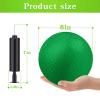 Yunsailing 24 Pack Dodgeballs Bulk 6 Inch Operation Christmas Playground Balls Rubber Bouncy Inflatable Kickball with Pump for Kids Adult Outdoor Handball Game Christian Donation Gift (Dark Green) view 2