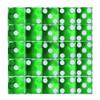 GSE Games & Sports Expert AAA Grade 19mm Casino Craps Dice Set of 25 with Razor Sharp Edges & Matching Serialized Numbers for RPG, Dice Stacking, Yahtzee Dice Games-Green view 1
