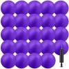 Yunsailing 24 Pack Dodgeballs Bulk 6 Inch Operation Christmas Playground Balls Rubber Bouncy Inflatable Kickball with Pump for Kids Adult Outdoor Handball Game Christian Donation Gift (Dark Purple) view 1
