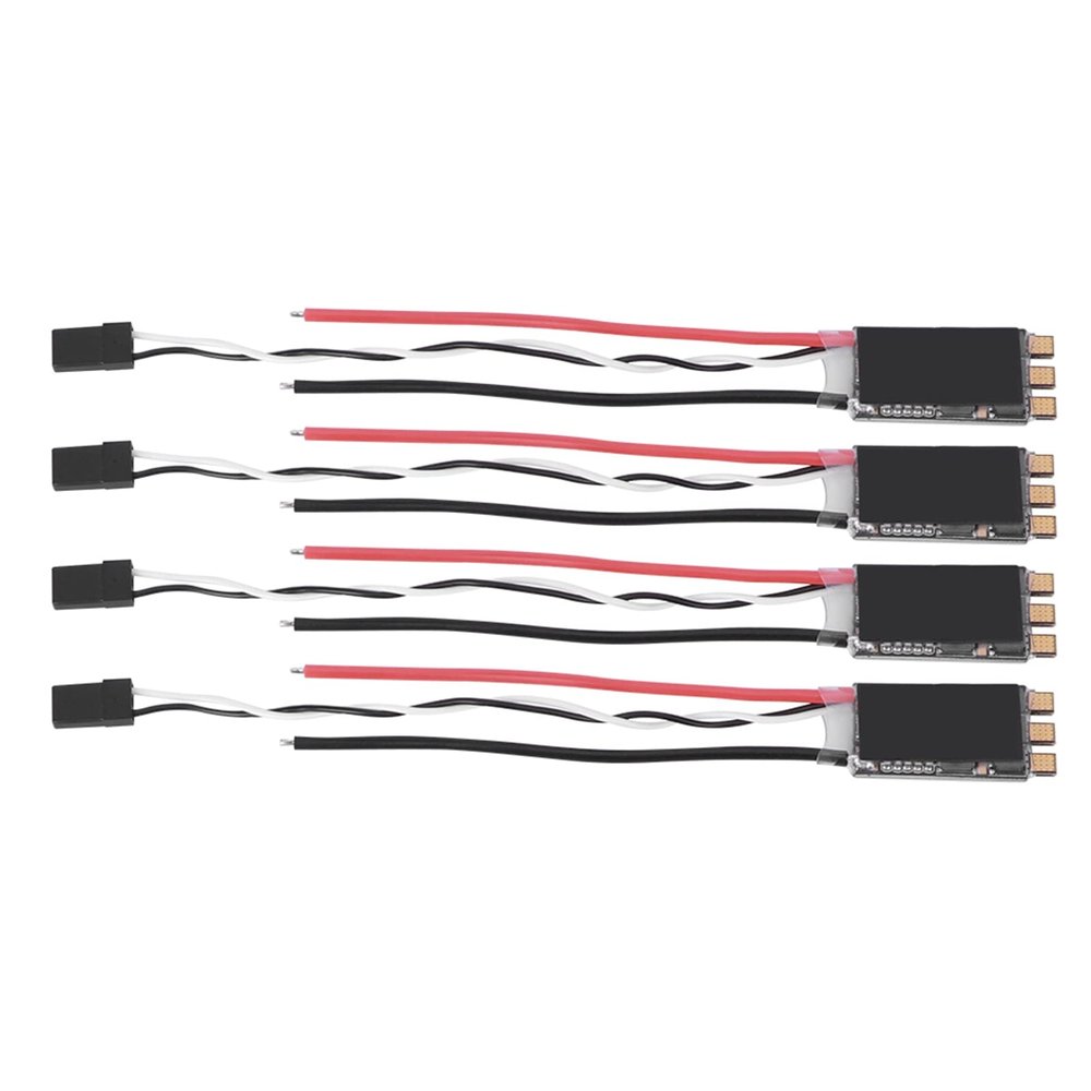 Pilipane Brushless ESC Upgrade Parts Fit for FPV Drone Multirotor Quadcopter, 4pcs 30AS ESC 2 6S ESC Brushless Electronic Speed Controller(Black)